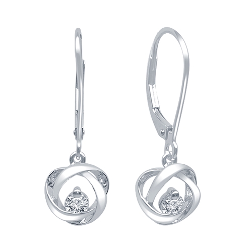 .06 Carat Diamond Drop Earrings