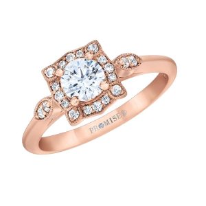 Love Story® Rose Gold Diamond Engagement Ring