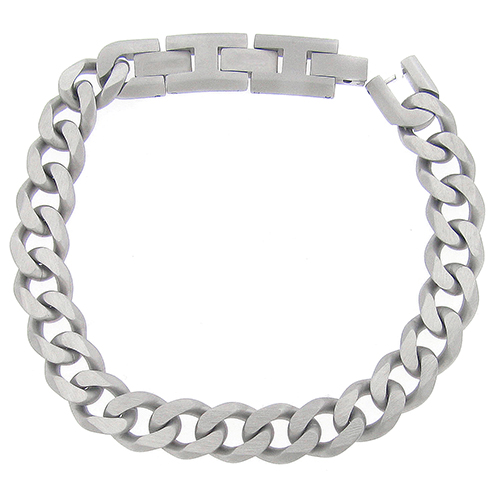 11mm Stainless Steel Curb Bracelet | Harry Ritchie's