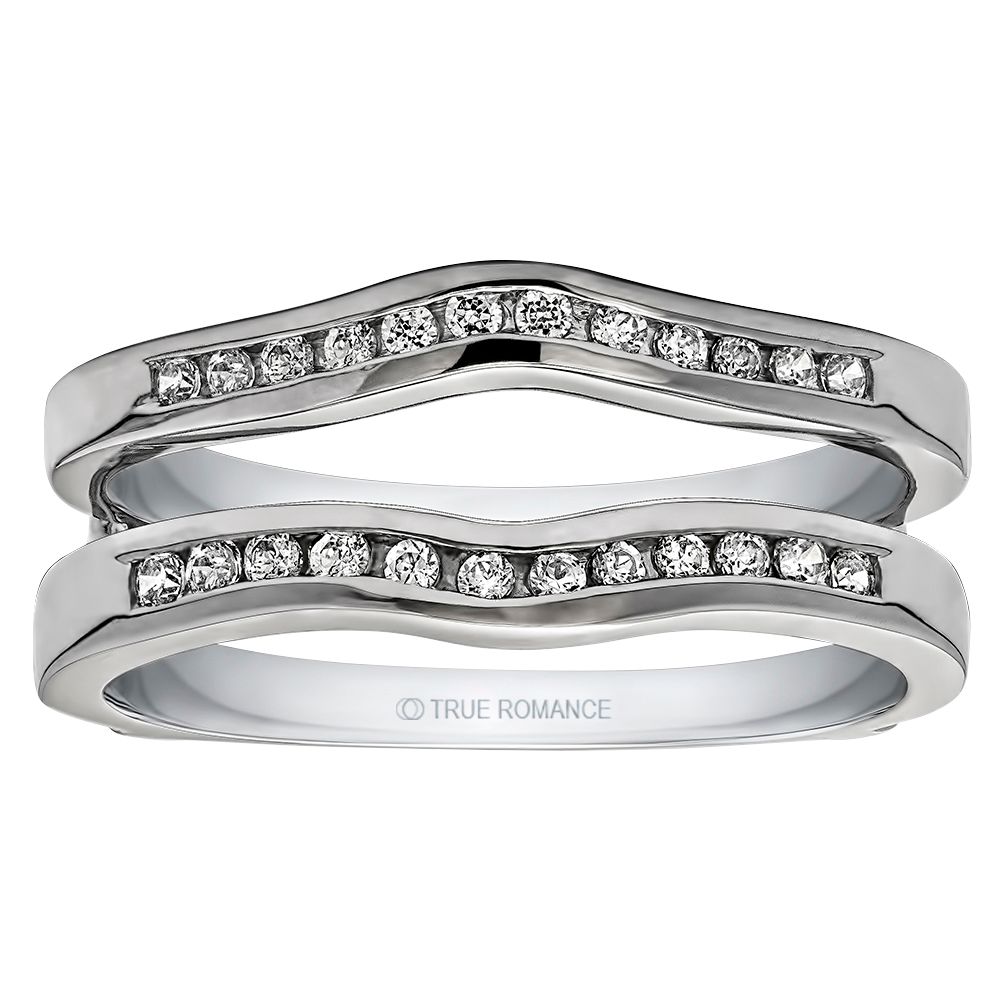 Amazon.com: TwoBirch .74 Ct. Infinity Bypass Engagement Ring Guard in  Sterling Silver with Cubic Zirconia (Size 12) : Clothing, Shoes & Jewelry