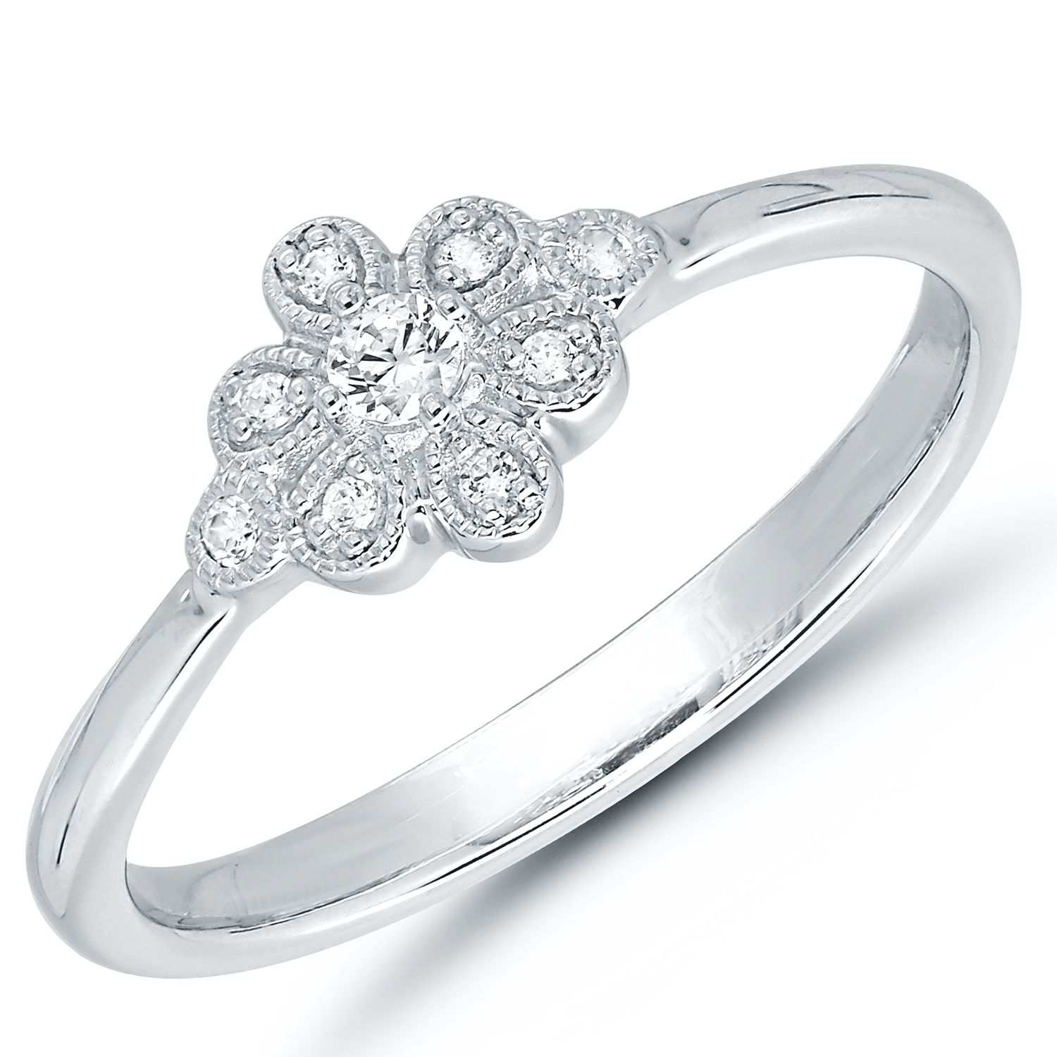 Bridal ring set with rose flower and diamonds / Blooming Rose | Eden Garden  Jewelry™