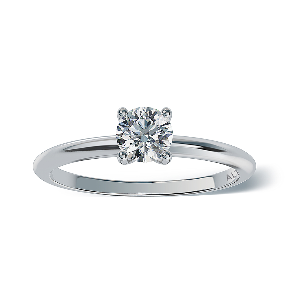 Diamond Solitaire Ring 1/2 carat Round-cut 14K White Gold (I/I2) | Kay