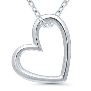 A heart-shaped pendant