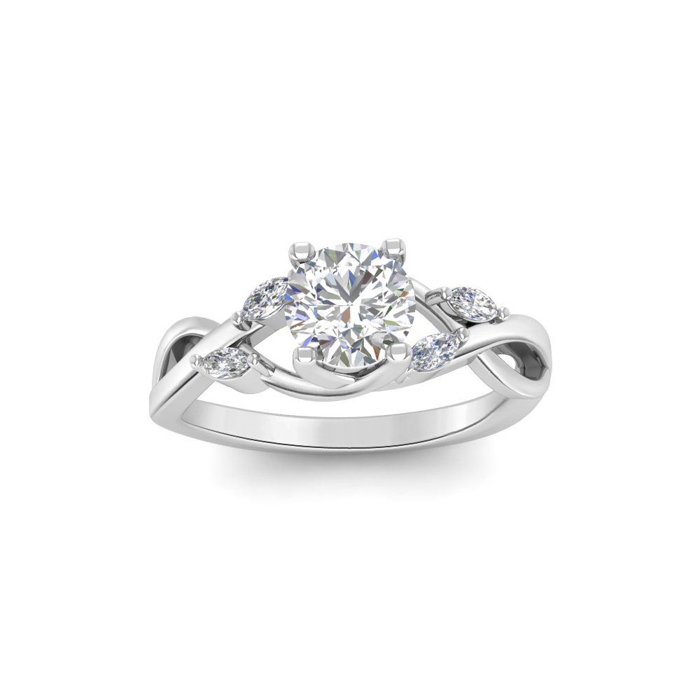 Surreal Floral Diamond Ring in 14kt Rose Gold - Minimalistic Elegance –  Diamondtree Jewels
