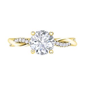 Love Story Round Diamond Promise Engagement Ring