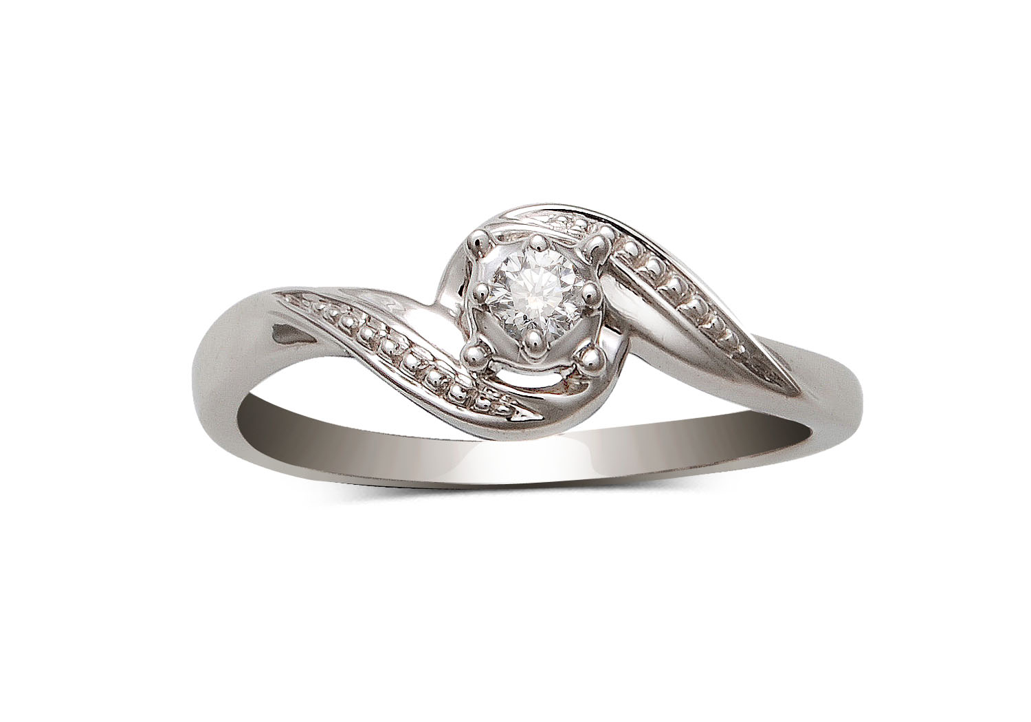 Diamond Swirl Ring | Harry Ritchie's