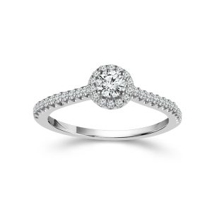 Love Story® Halo Engagement Ring