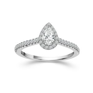 Love Story® Pear Diamond Engagement Ring