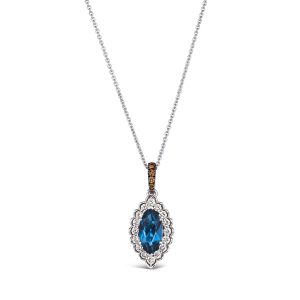 Le Vian® Deep Sea Blue Topaz & Diamond Pendant