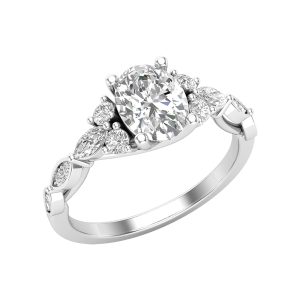 Love Story® Oval Diamond Engagement Ring