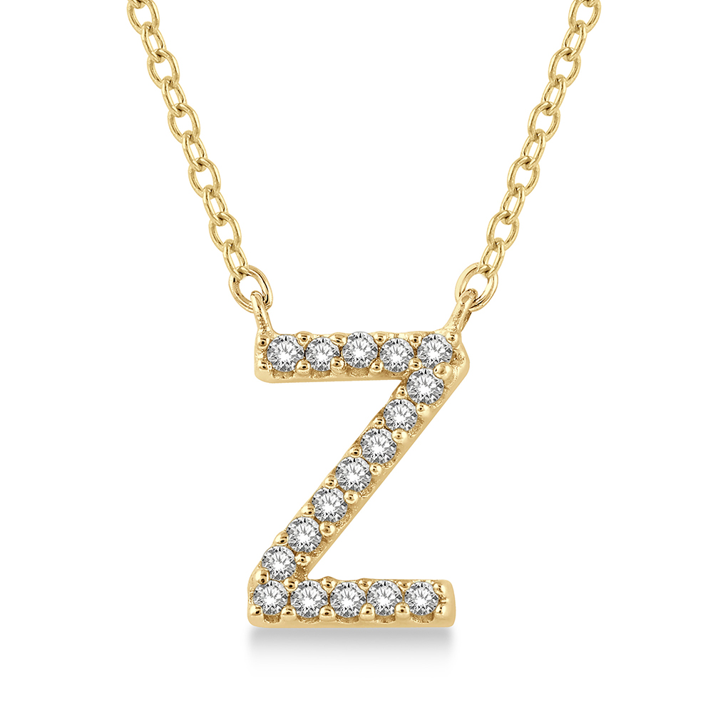 Diamond Initial Z Pendant | Harry Ritchie's