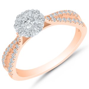 Two Hearts® Rose Gold Engagement Ring